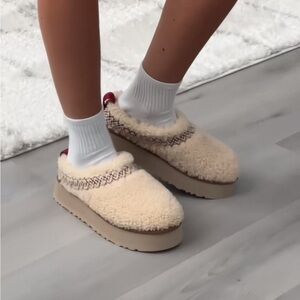 UGG Cream and Tan Platform Shoes